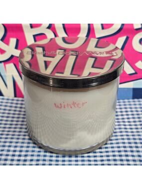 BBW Winter Large 3 Wick Candle Holiday Home Fragrance Decor